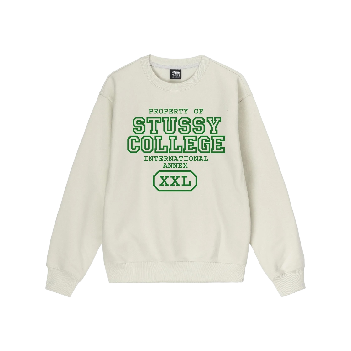 1914872 Stussy Property of Crew Crewneck Stone - 대표 이미지 #1
