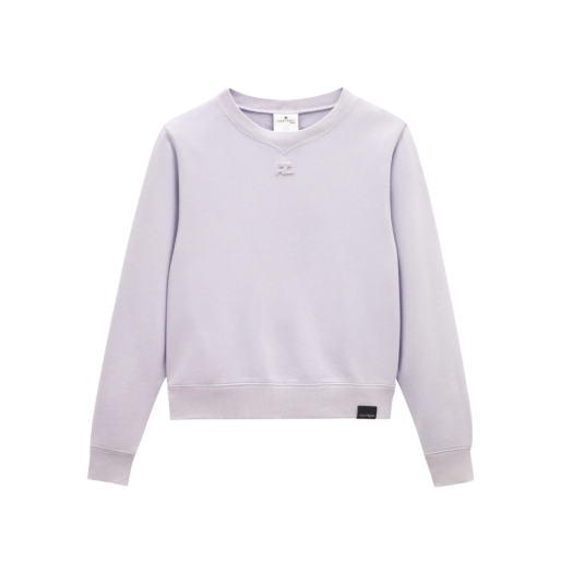 (W) Courreges Long Sleeve Sweater Lavande Fonce
