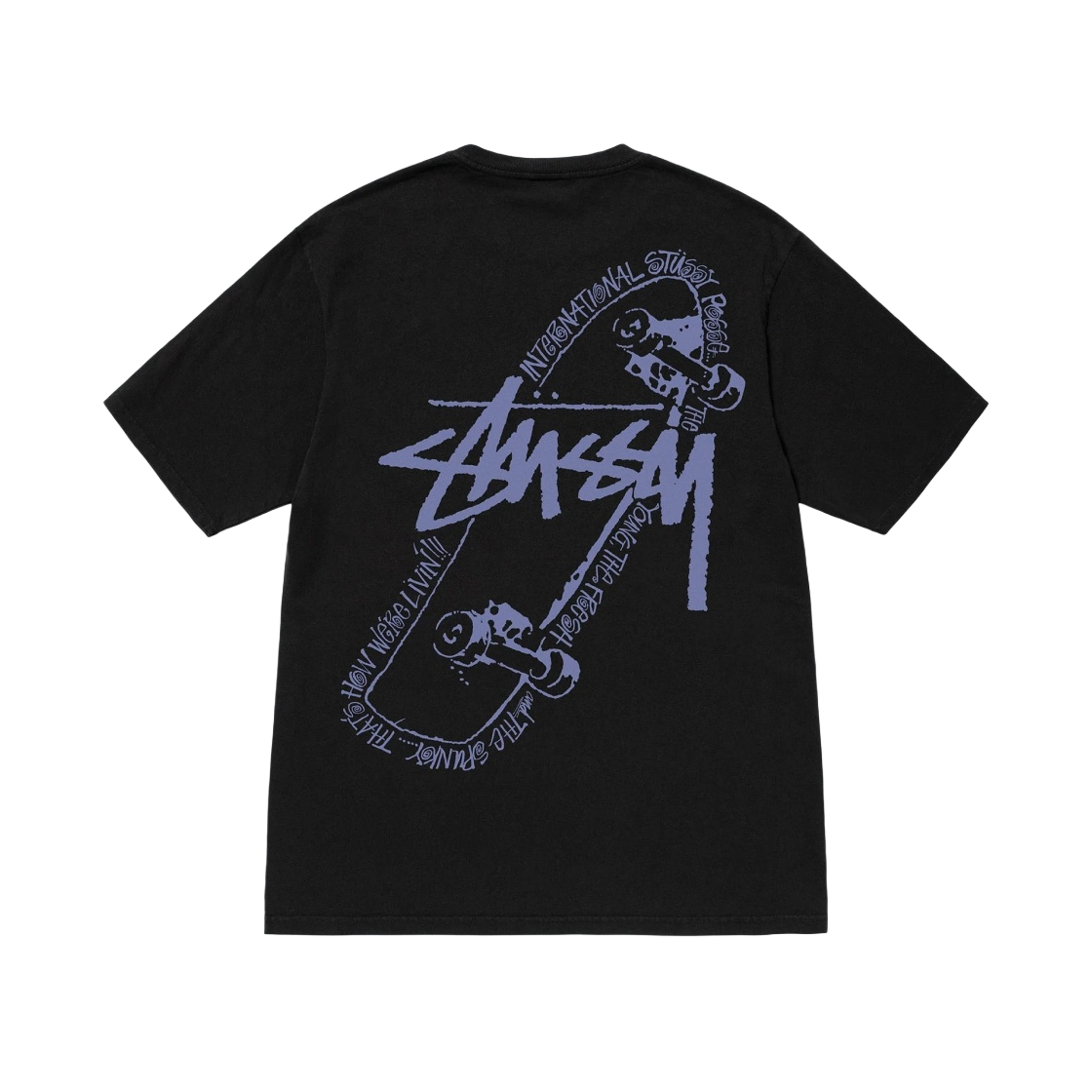 [STUSSY]★25SS★韓国人気★SPADE TEE PIGMENT DYED Stussy Spade Pigment Dyed Tee Black Men's - SS25 - US