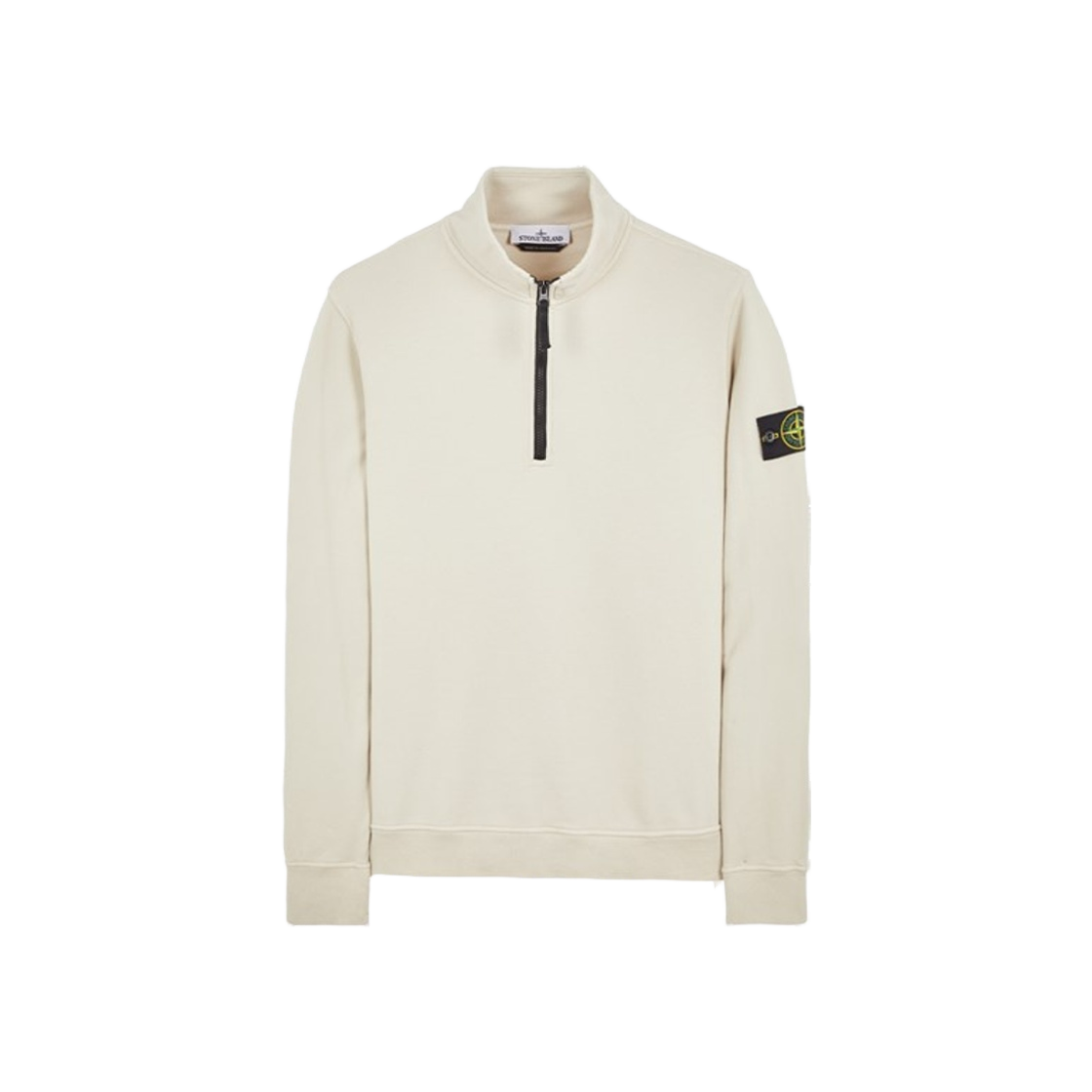 스톤 아일랜드 62720 브러쉬드 코튼 플리스 가먼트 다이드 하프 집업 스웨트셔츠 스투코 - 23FW | Stone Island |  KREAM