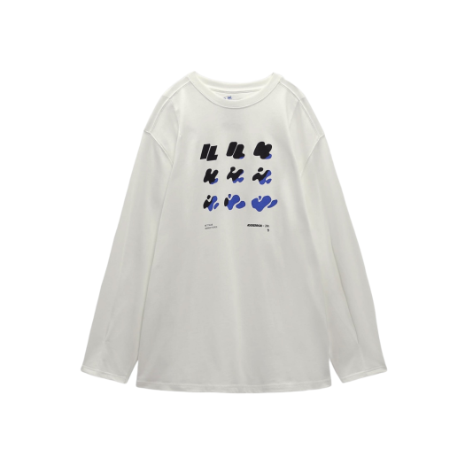 【Zara x Ader Error】 Graphic T-Shirt White★大人気 コラボ★ org.jpg