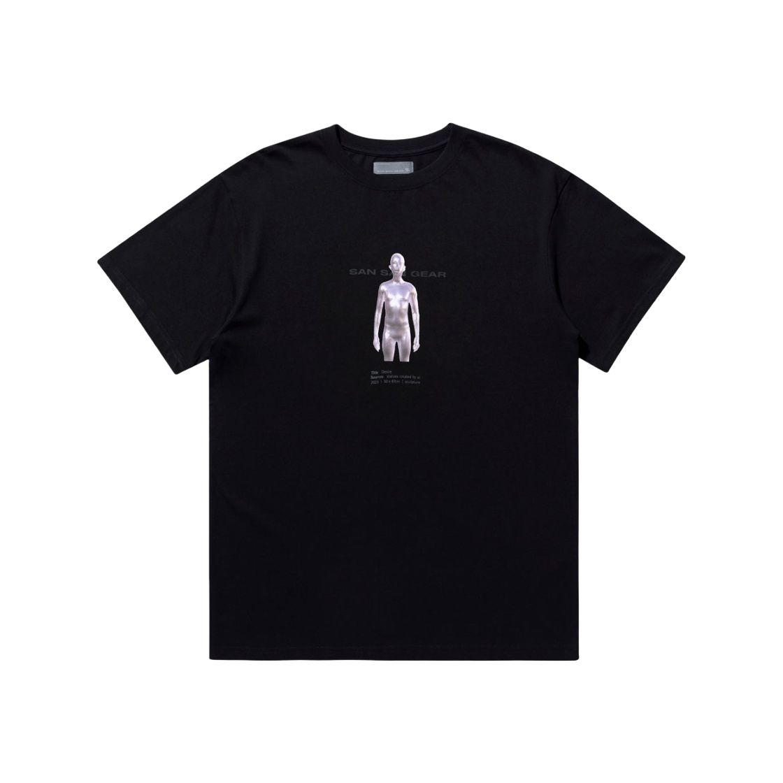 【SANSAN GEAR】 23SS CHROME BODY T-SHIRT BLACK 산산기어 크롬 바디 티셔츠 블랙 - 23SS | Sansan Gear | KREAM
