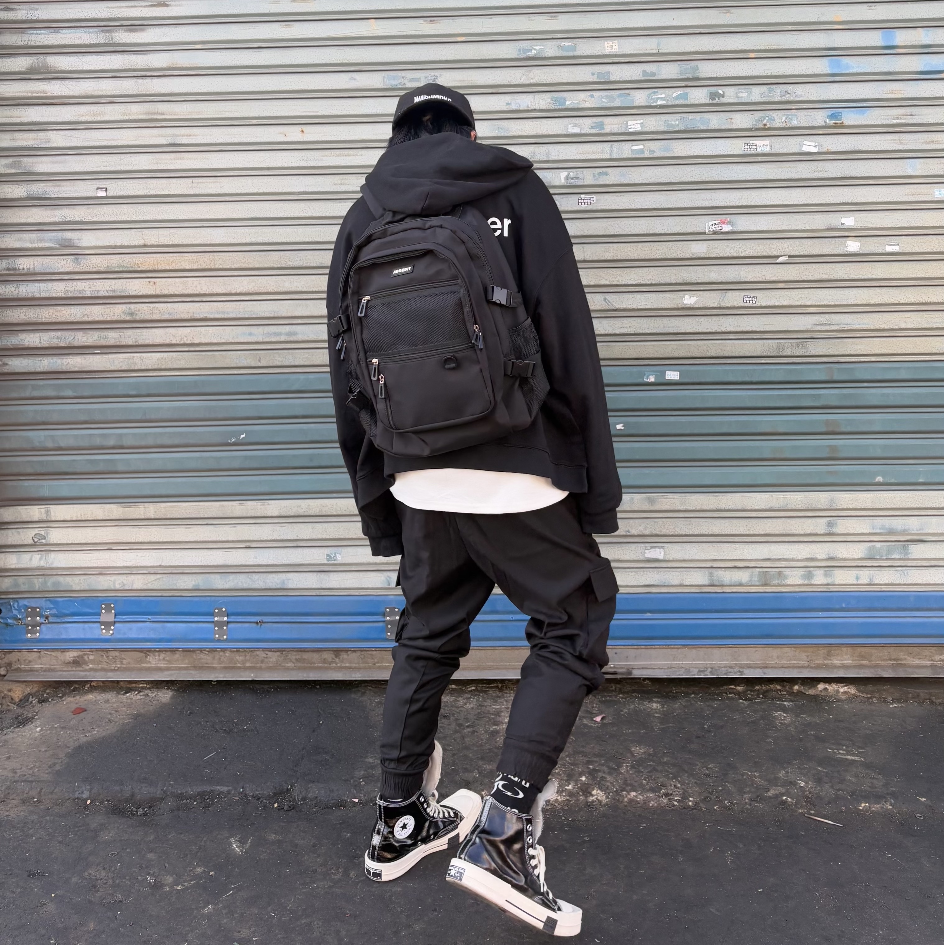 Converse x Drkshdw Turbodrk Chuck 70 Hi Black Lacquered Denim 착용 스타일 - 3