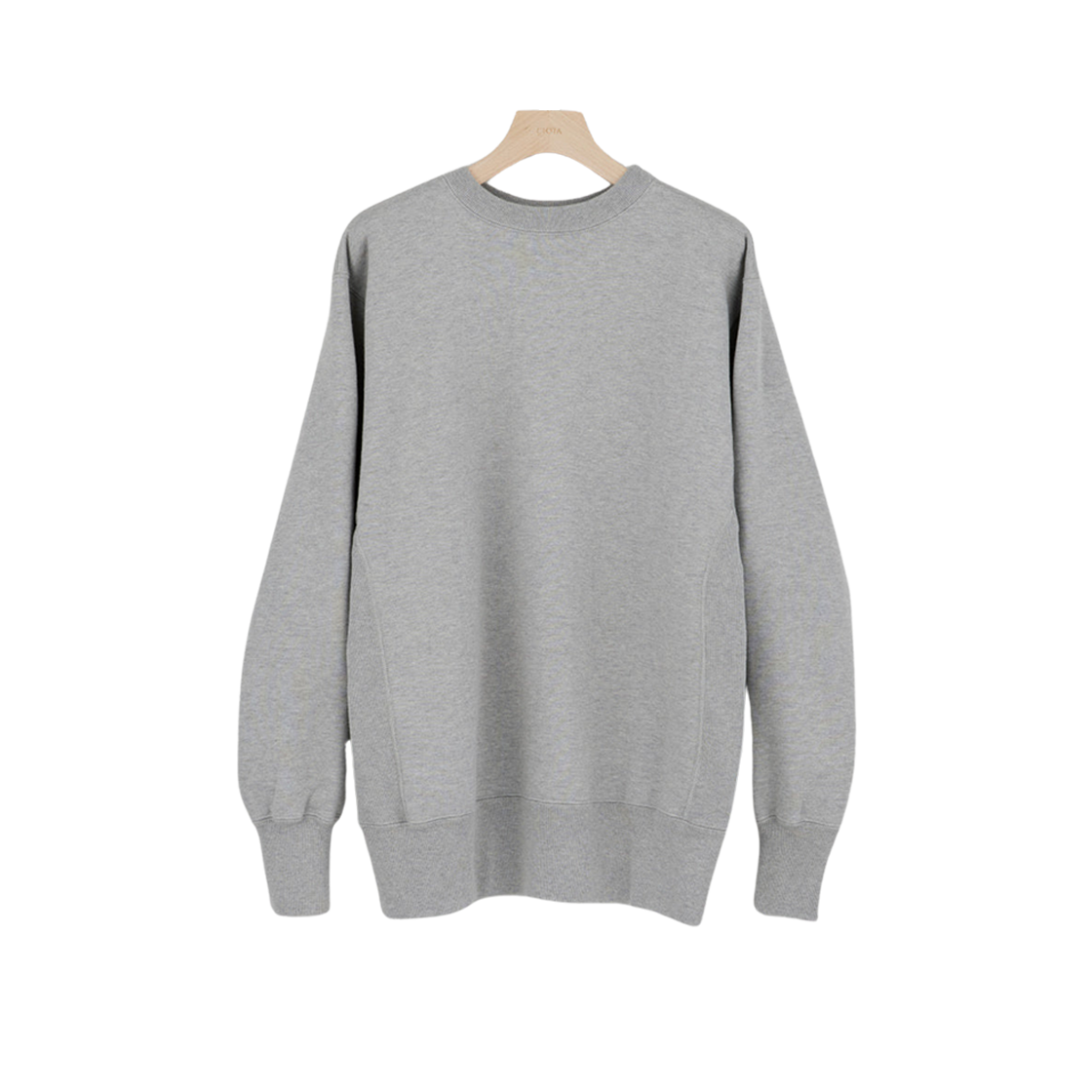 CSLM-114M Ciota Crewneck Sweatshirt Pile Lining Top Gray