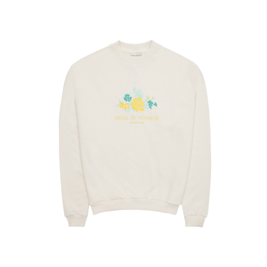 スウェット・トレーナー Drole De Monsieur Fleur Sweatshirt SW107-CO001-NY Drôle de Monsieur Fleur Sweatshirt Navy at CareOfCarl.com