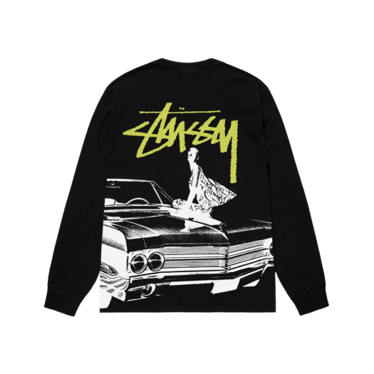 Stussy Beat Crazy LS T-Shirt Black