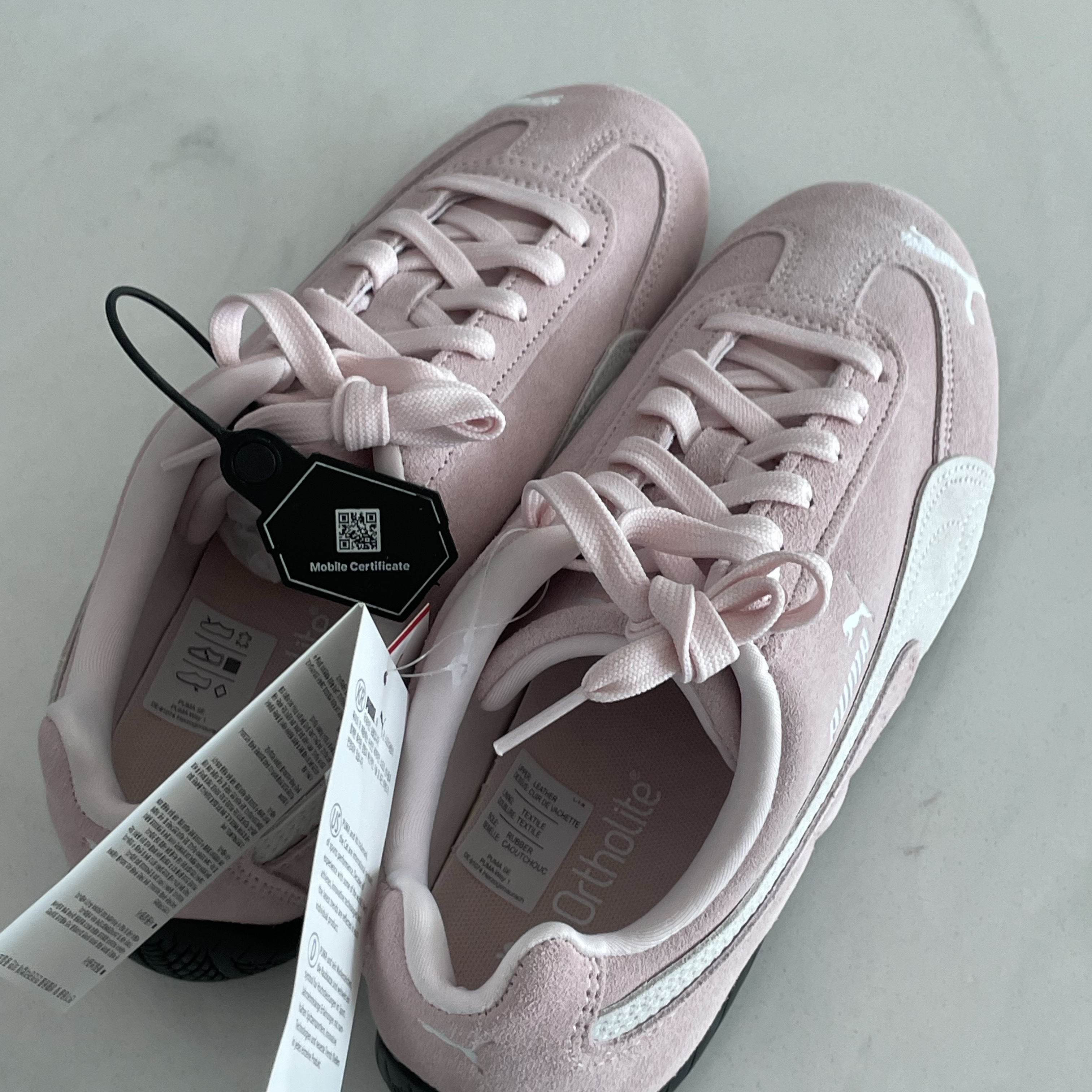 Puma Speedcat OG Pink White 착용 스타일