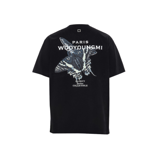 Wooyoungmi Butterfly Back Logo T-shirt Black - 23SS