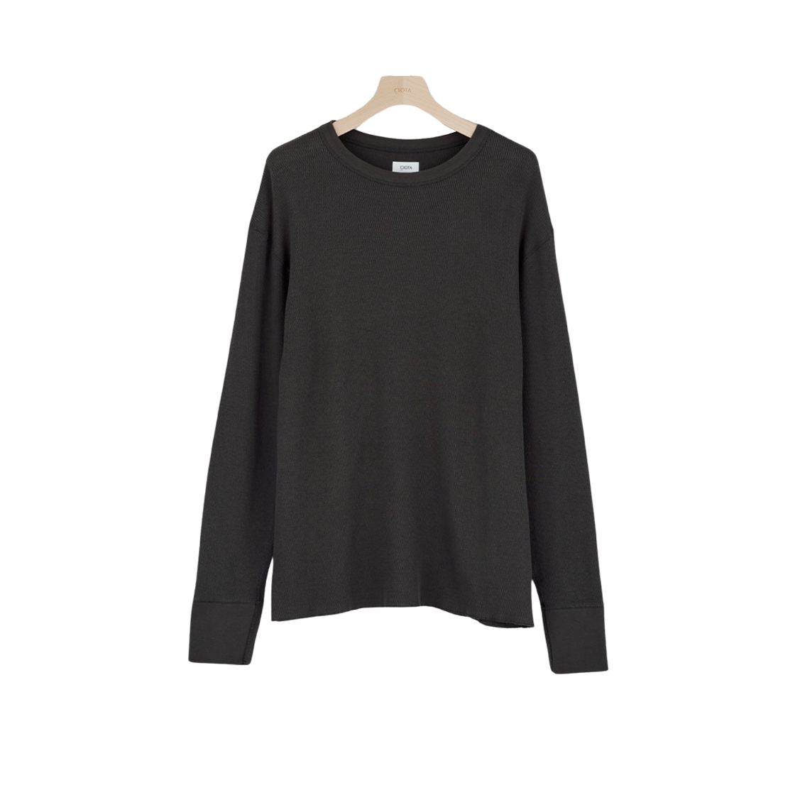 CSLM-119M Ciota Honeycomb Mesh Long Sleeve T-Shirt Dark Gray