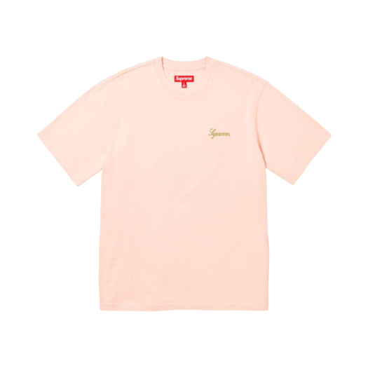 Supreme Washed Script S/S Top Rose - 23FW