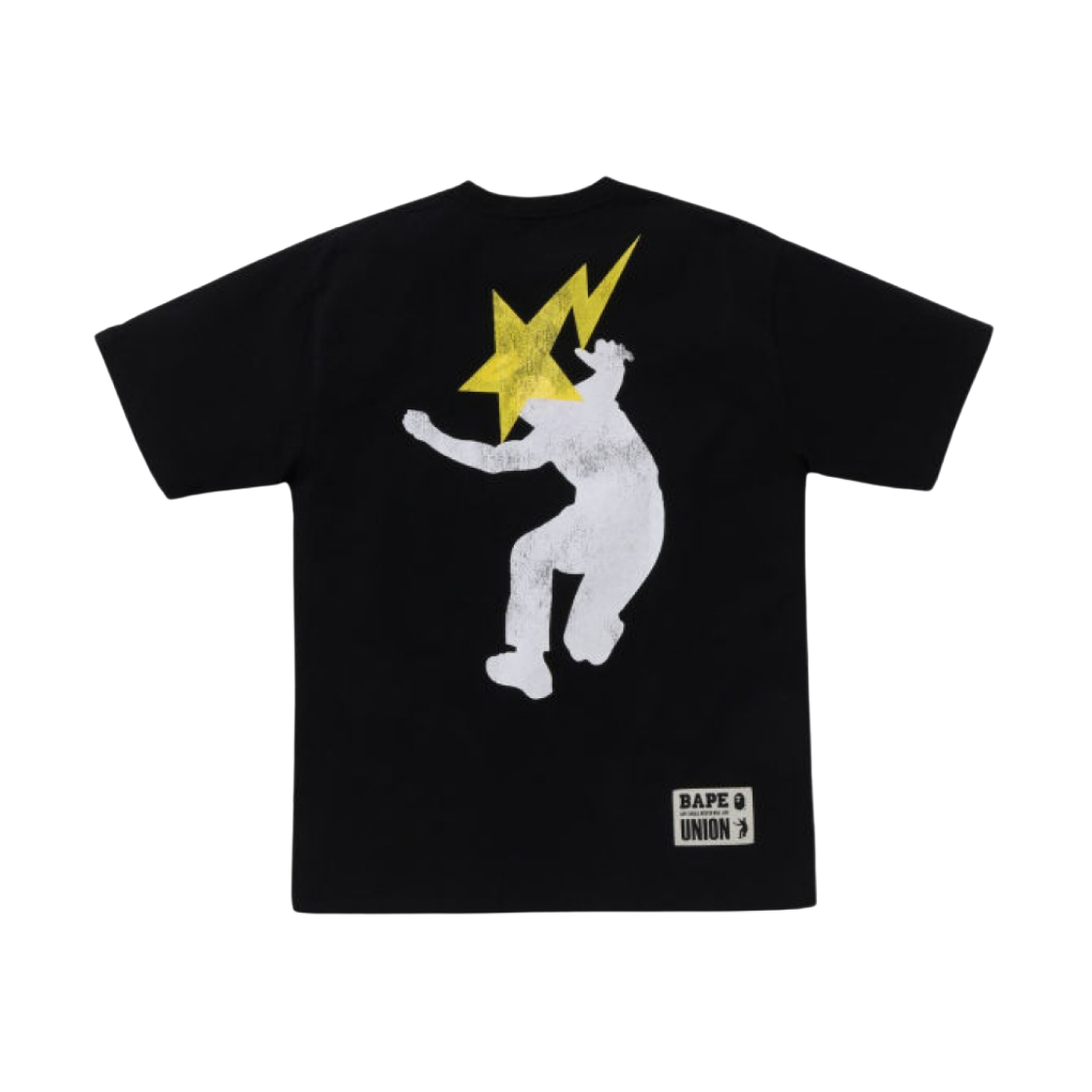 0ZXTEM109909L BAPE x Union Washed Ape Head T-Shirt Black - #2