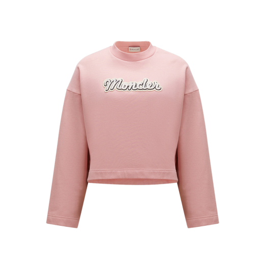 (W) Moncler Logo Sweatshirt Pink - 23FW