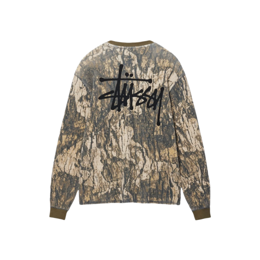 Stussy Basic Stock Thermal LS T-Shirt Relic Camo