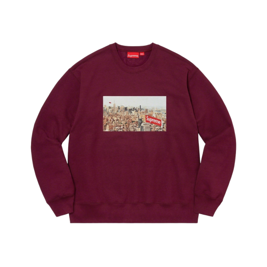 Supreme Aerial Crewneck Burgundy - 20FW