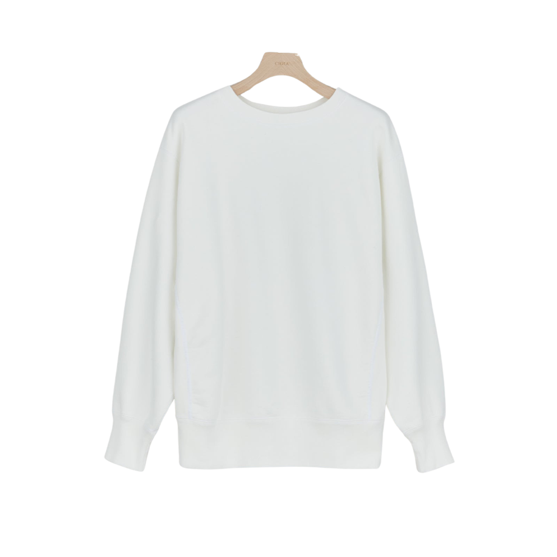 CSLM-110 Ciota Crewneck Sweatshirt Brushed Lining Off White