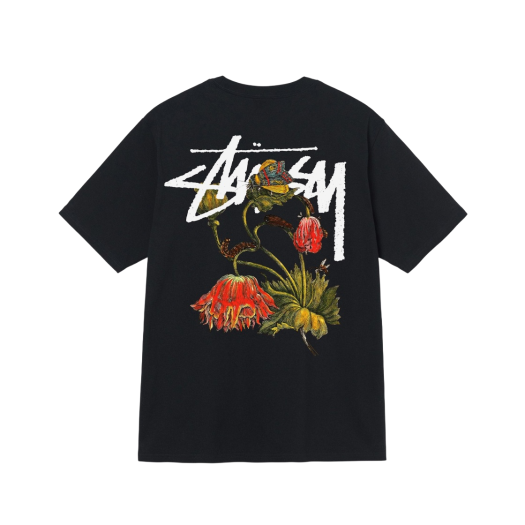 스투시 ITP 플라워 티셔츠 블랙 | Stussy | KREAM