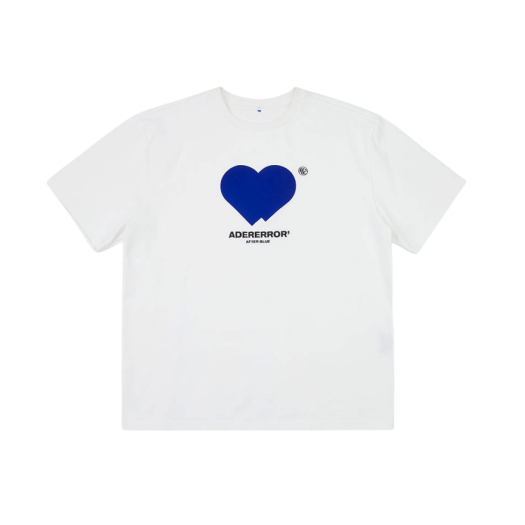 Ader Error Twin Heart Logo T-Shirt White