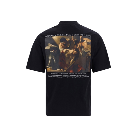 Off-White Caravaggio Crown Skate S/S T-Shirt Black