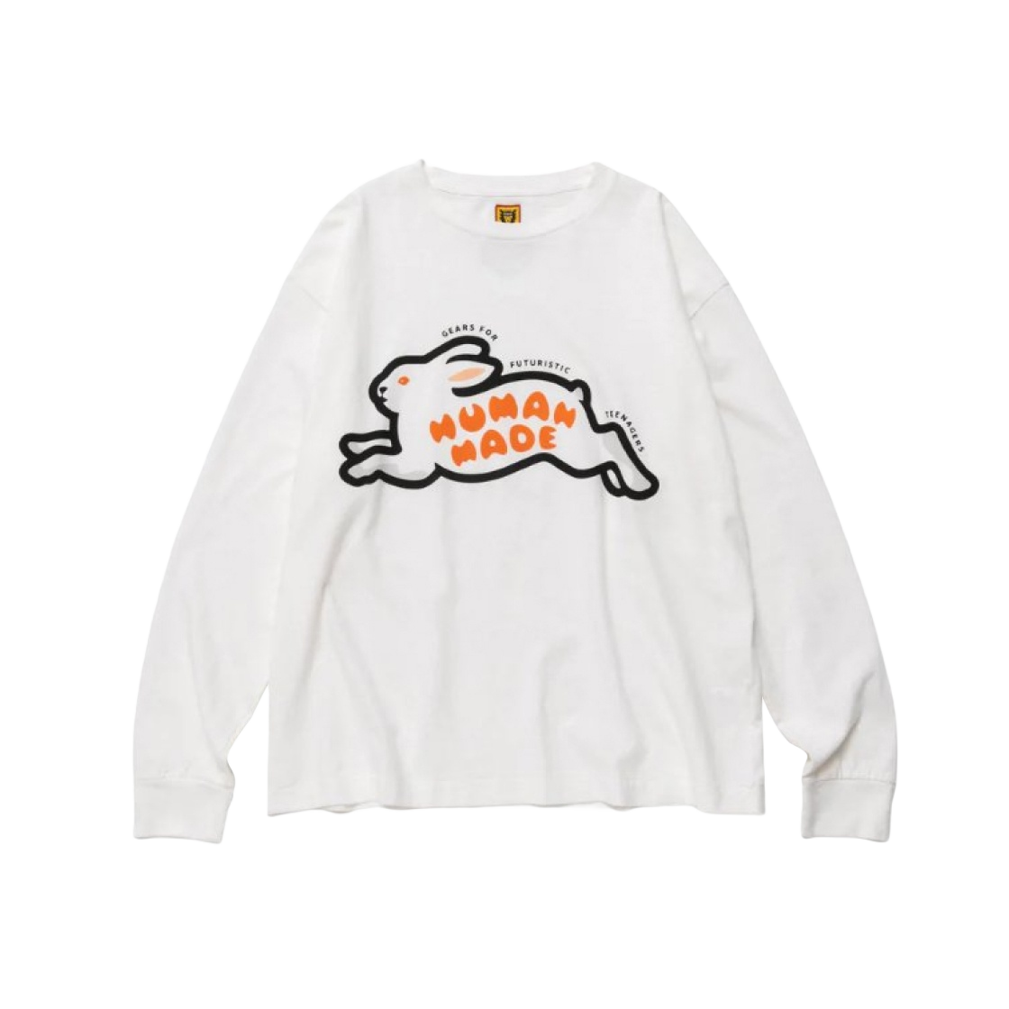 휴먼 메이드 래빗 롱슬리브 티셔츠 화이트 | Human Made | KREAM