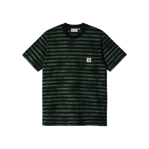 Carhartt WIP Scotty Stripe Chromo Pocket T-Shirt Treehouse Chromo