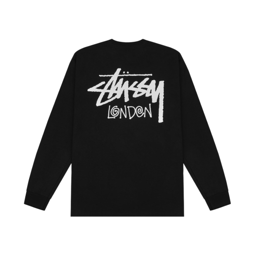 스투시 스탁 서울 롱슬리브 티셔츠 블랙 2023 | Stussy | KREAM
