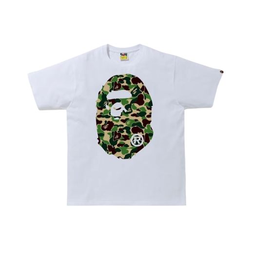 BAPE ABC Camo Big Ape Head T-Shirt White Green