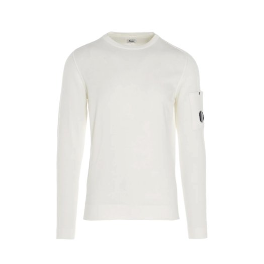 C.P. Company Sea Island Medium Sweater Gauze White - 21SS