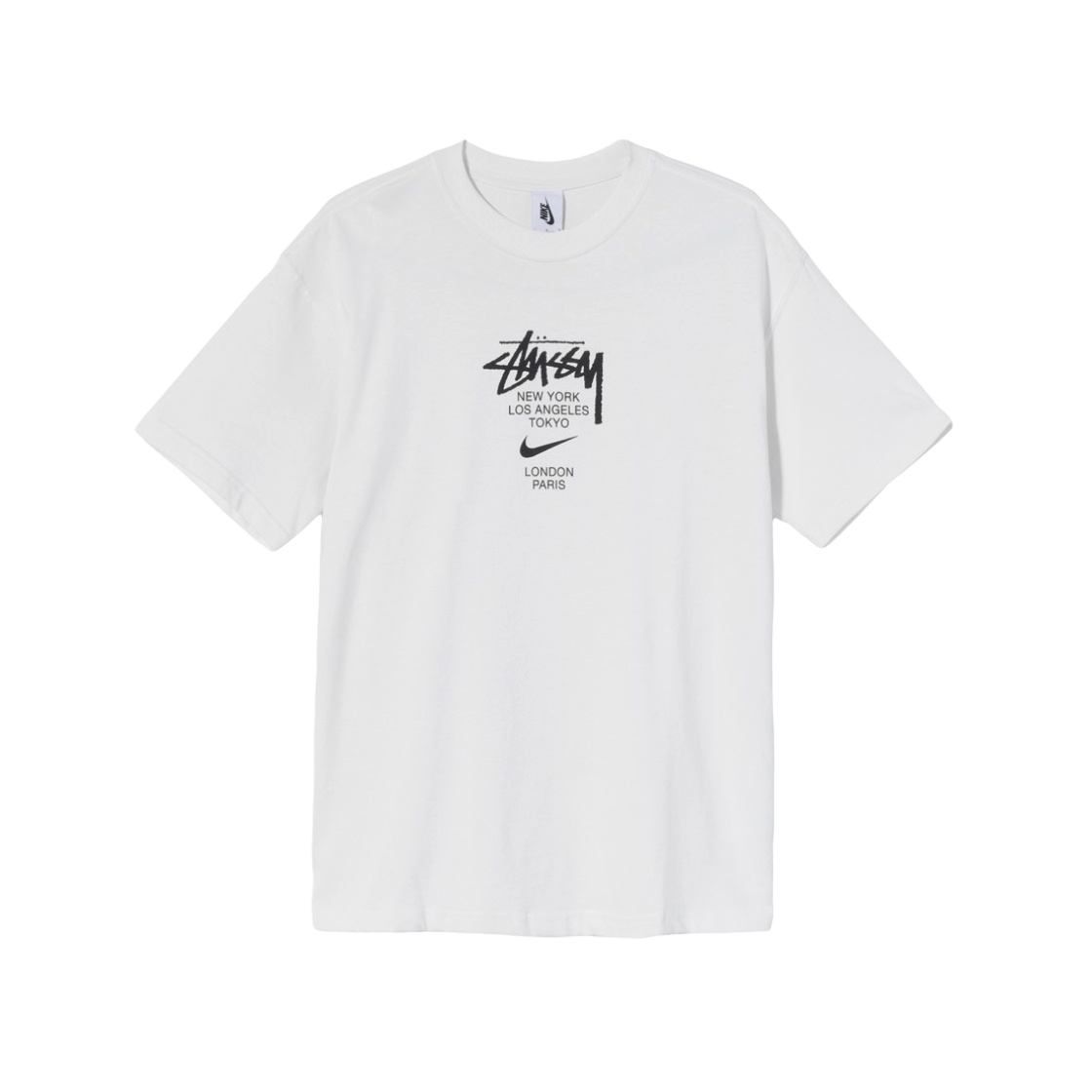 나이키 x 스투시 월드투어 티셔츠 화이트 - US/EU | Nike | KREAM