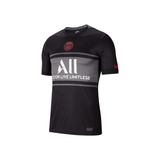 Nike Paris Saint-Germain 2021/22 Dri-Fit Stadium Third Jersey Black Grey (Non Marking Ver.)