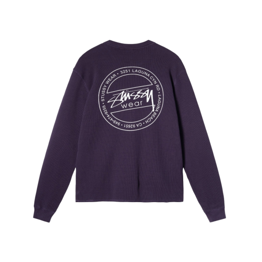 Stussy LS Thermal T-Shirt Deep Purple