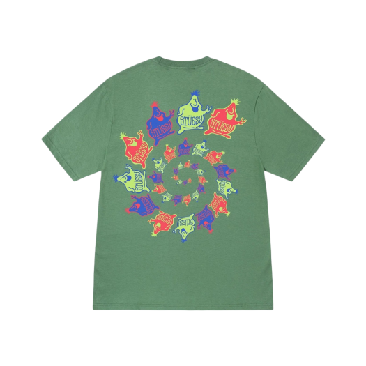 ★人気★【STUSSY】★STAR SCRIPT TE.E★Tシャツ★GREEN★ Buy Stussy Star Script Tee 'Green' - 1904967 GREE | GOAT