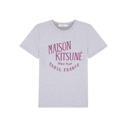 (W) Maison Kitsune Palais Royal Classic T-Shirt Light Grey Melange