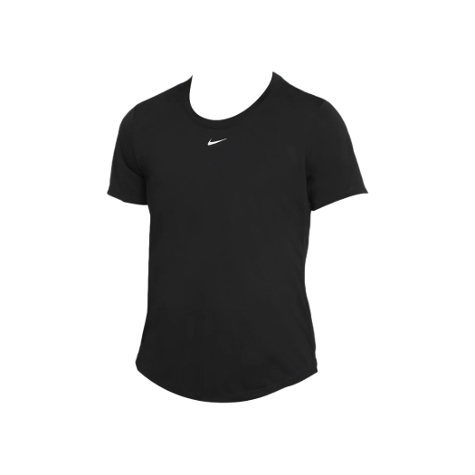 (W) Nike Dri-Fit One Standard Fit Short Sleeve Top Black - US/EU
