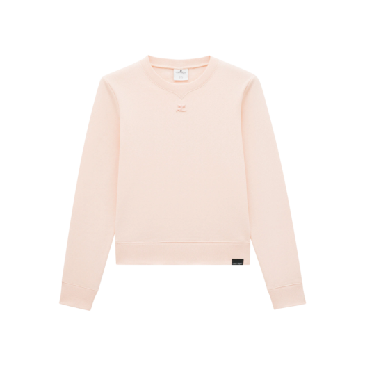 (W) Courreges Classic Sweatshirt Orange Fluo Bleach