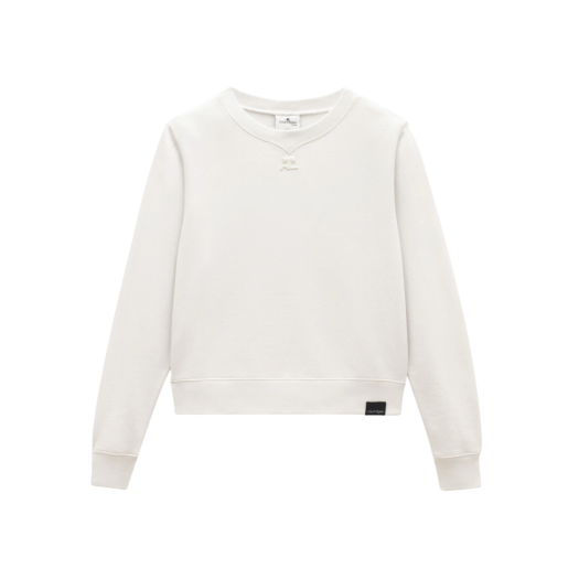 (W) Courreges Long Sleeve Sweater White