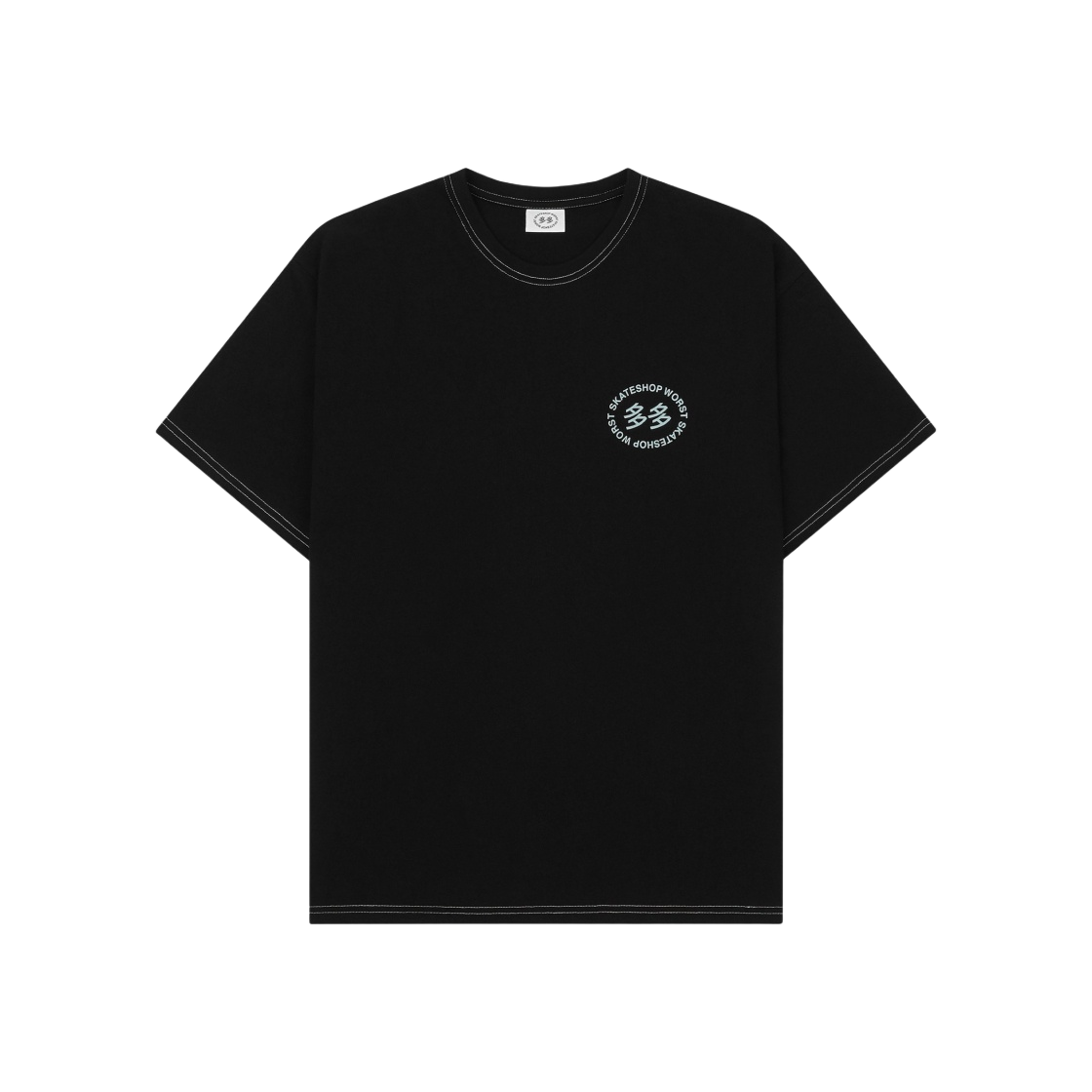 - Dada x Worst S/S T-Shirt Black - 대표 이미지 #1