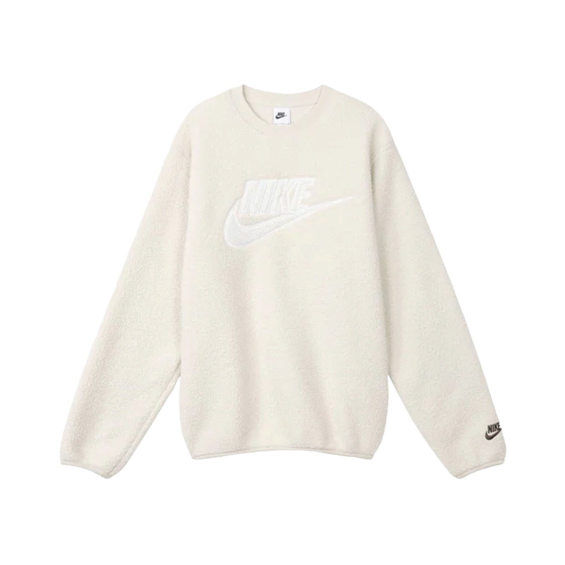 DD5018-072 Nike NSW Essential+ Fleece Crewneck Light Bone - Asia - 대표 이미지 #1