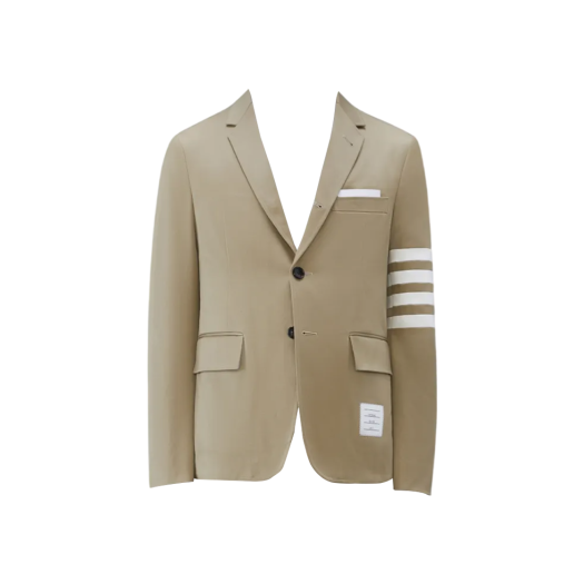 Thom Browne Cotton Twill 4-Bar Unconstructed Classic Sport Coat Camel