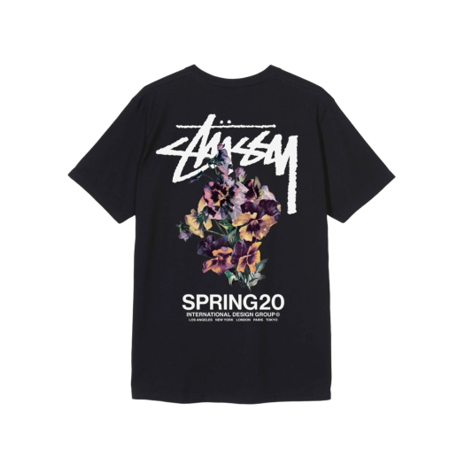 스투시 리빈 라지 티셔츠 블랙 | Stussy | KREAM