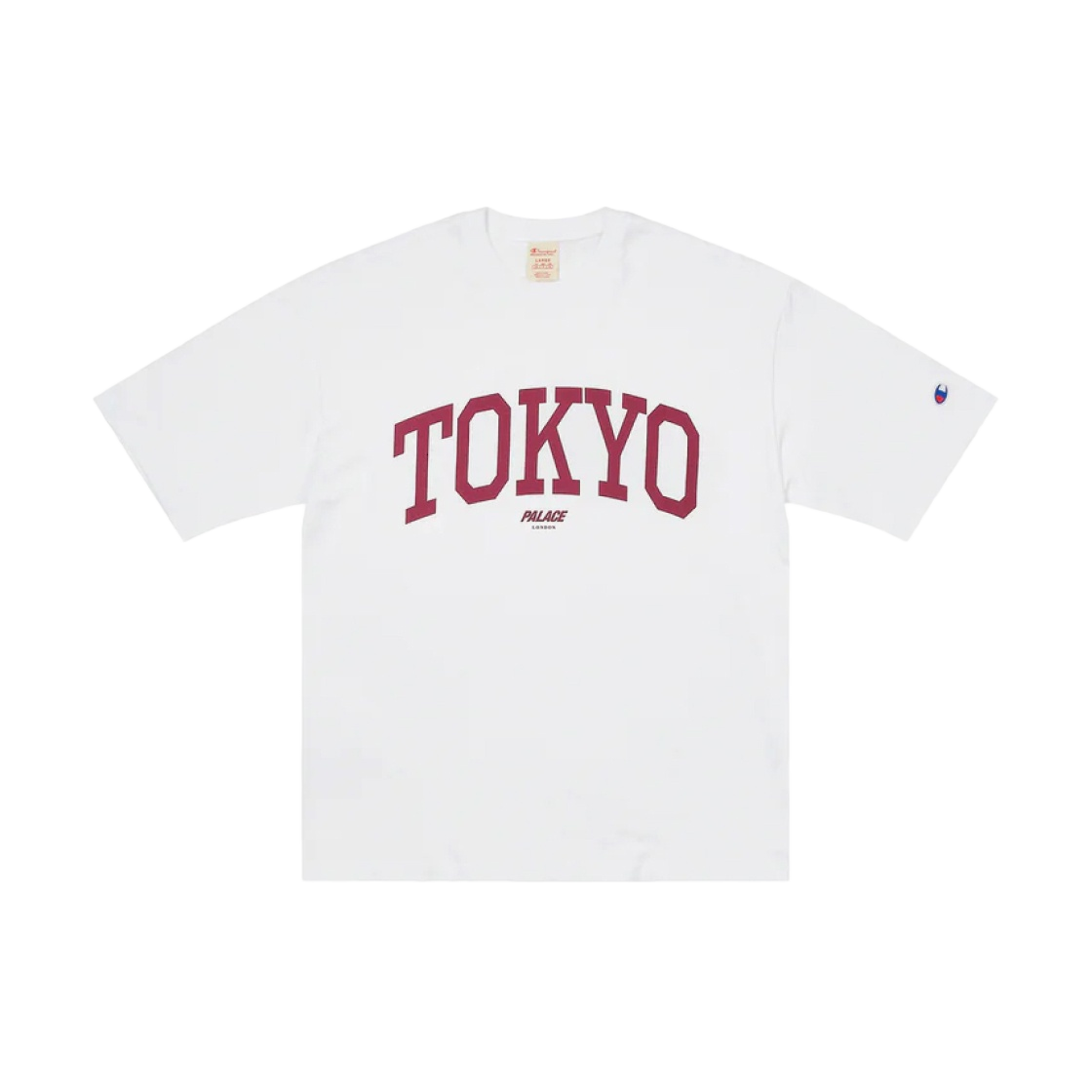 팔라스 챔피언 샵 티셔츠 도쿄 화이트 - 23FW | Palace | KREAM