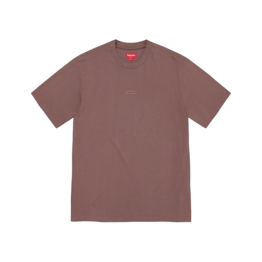 Supreme High Density Small Box Logo S/S Top Dusty Plum - 21FW