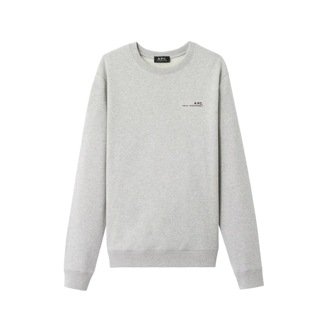 COEAS-H27608-PLB A.P.C. Item Sweatshirt Gray - 대표 이미지 #1