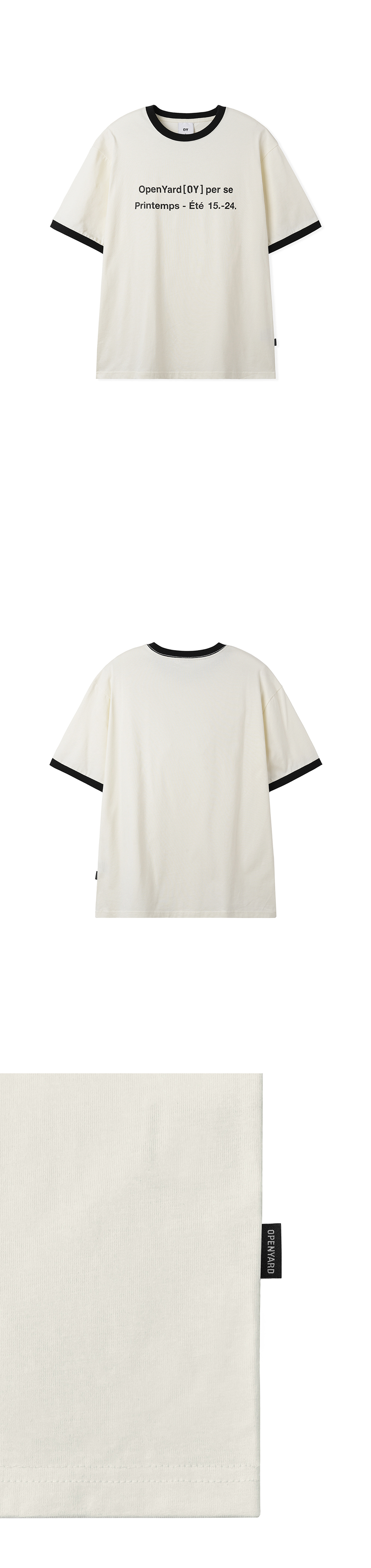 ★OY★LEGACY RINGER TEE - CREAM★正規品/韓国直送料込/人気 OY (오와이) Ι OPENYARD