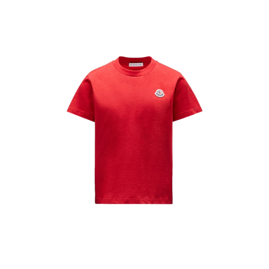 (Kids) Moncler Logo T-Shirt Scarlet Red - 23SS