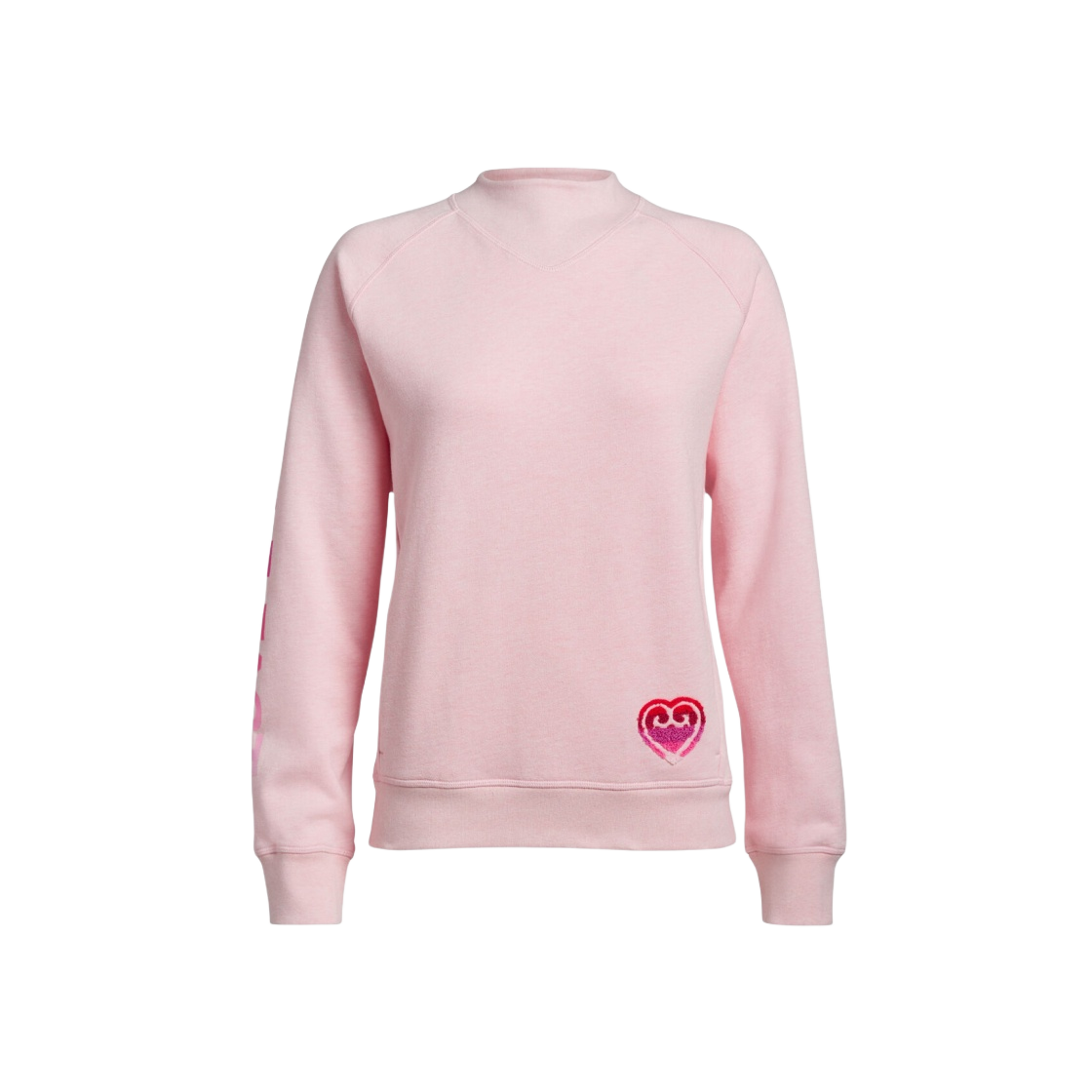 G4LF22K163 (W) G/Fore Mock Neck Terry Pullover Heather Blush - 대표 이미지 #1