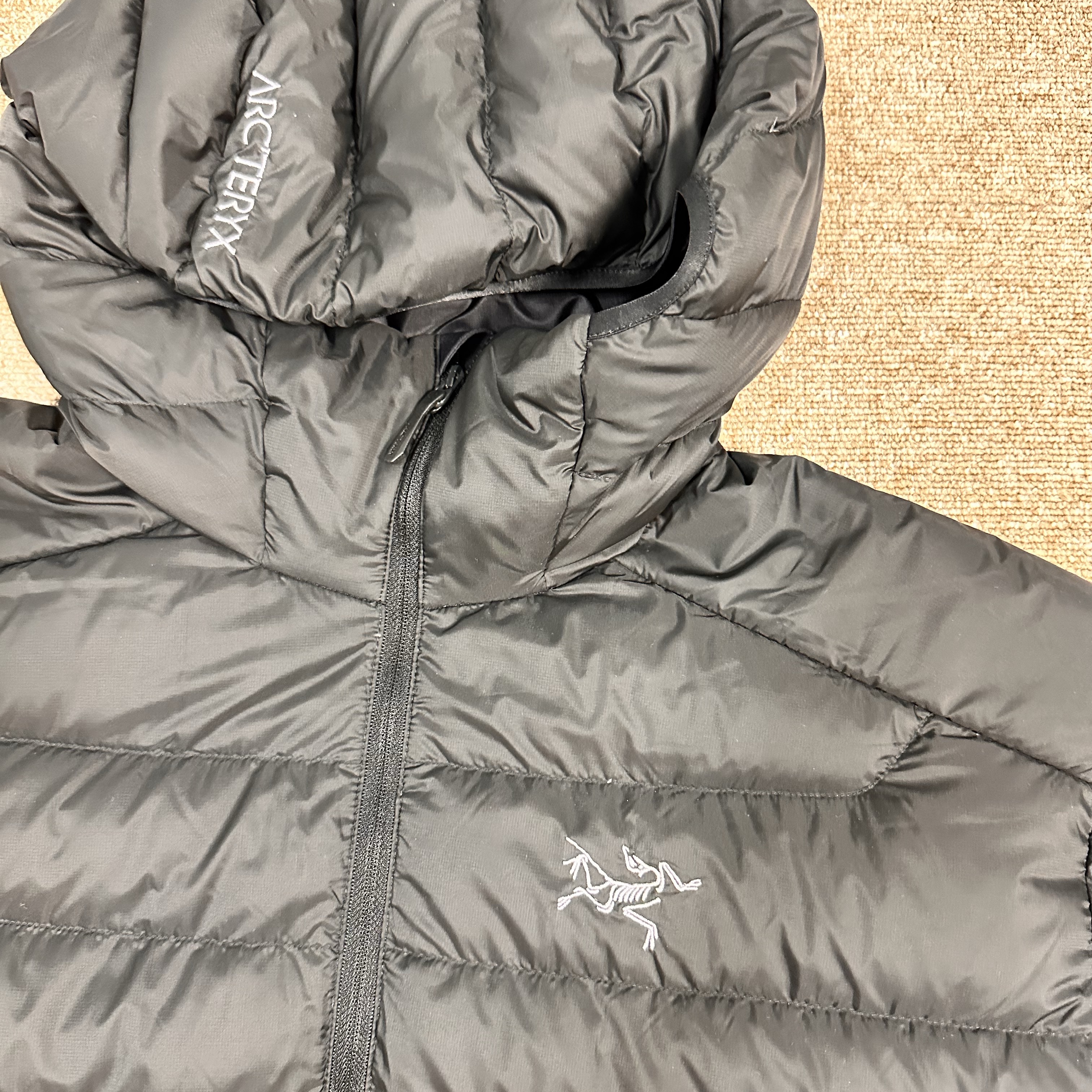 Arc'teryx Cerium Hoody Black 착용 스타일 - 1