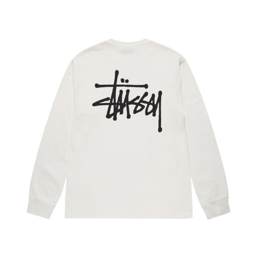 Stussy Basic Stussy Pigment Dyed LS T-Shirt Natural 2023