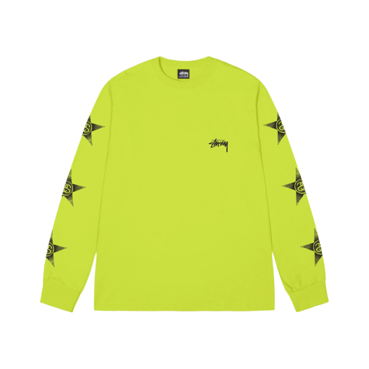 Stussy Stars LS T-Shirt Keylime