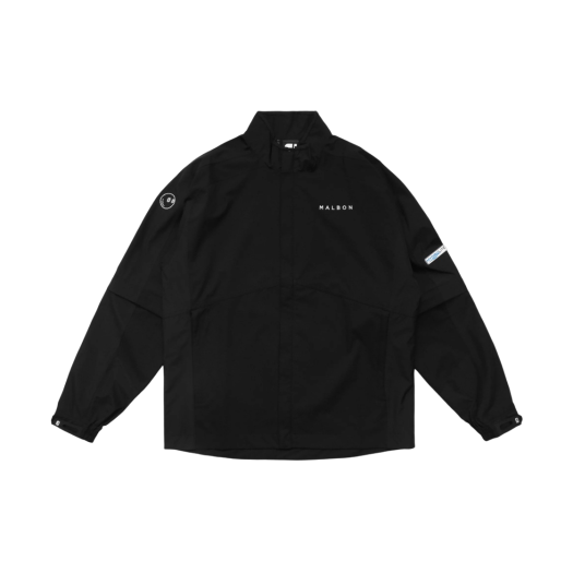 Malbon Golf x Footjoy Hydrolite Zip Off Sleeves Rain Jacket Black
