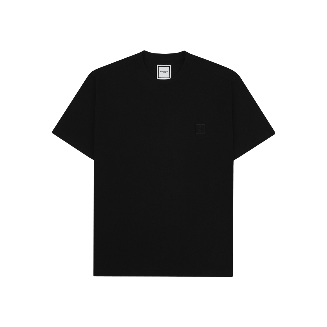 W231TS05708B Wooyoungmi Feather Back Logo T-Shirt Black - 23SS - #2